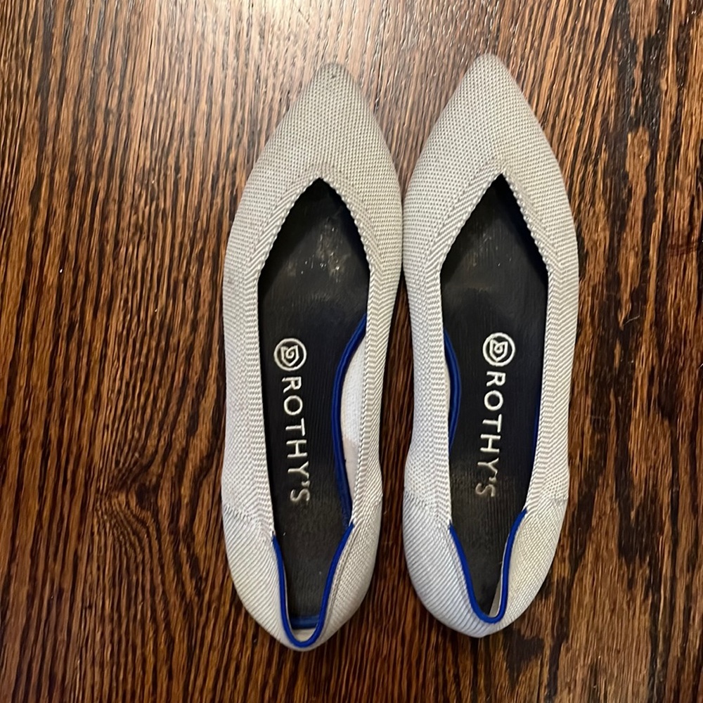 Flax pointed toe Rothy’s 8.5